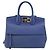 Borsa a mano in pelle Gancini Salvatore Ferragamo 2 in 1 Blu Oro Auth 150875 - vista 2