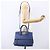 Borsa a mano in pelle Gancini Salvatore Ferragamo 2 in 1 Blu Oro Auth 150875 - vista 24