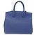 Borsa a mano in pelle Gancini Salvatore Ferragamo 2 in 1 Blu Oro Auth 150875 - vista 3
