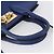 Borsa a mano in pelle Gancini Salvatore Ferragamo 2 in 1 Blu Oro Auth 150875 - vista 7