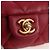 CHANEL Borsa a Spalla Matelassé in Pelle di Agnello Rosa Oro CC Auth 144828SAM D'oro - vista 17