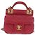 CHANEL Borsa a Spalla Matelassé in Pelle di Agnello Rosa Oro CC Auth 144828SAM D'oro - vista 2