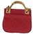 CHANEL Borsa a Spalla Matelassé in Pelle di Agnello Rosa Oro CC Auth 144828SAM D'oro - vista 3