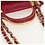 CHANEL Borsa a Spalla Matelassé in Pelle di Agnello Rosa Oro CC Auth 144828SAM D'oro - vista 7