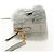 Borsa a Spalla Miu Miu in Pelliccia Grigia Oro Auth 134337V Marrone D'oro - vista 3