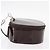 Pochette Vanity GUCCI Smalto Marrone Argento Auth am9751 - vista 5