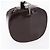 Pochette Vanity GUCCI Smalto Marrone Argento Auth am9751 - vista 6