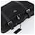 PRADA Trunk Nylon Negro Plata Auth am9650  - vista 6