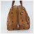 Borsa MCM Logogram Vicetos in pelle PVC marrone e oro Auth BA8640 D'oro - vista 3