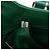 PRADA Bolsa Moon Bag de Cuero 2 en 1 Verde Plata Auth 152696SAM - vista 11