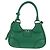 PRADA Bolsa Moon Bag de Cuero 2 en 1 Verde Plata Auth 152696SAM - vista 2
