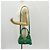PRADA Bolsa Moon Bag de Cuero 2 en 1 Verde Plata Auth 152696SAM - vista 29