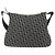 Bolso de Hombro de Lona Trotter Christian Dior Negro Plata Auth ti3506 - vista 13