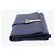 Saint Laurent Borsa Clutch Y line in pelle blu e oro Auth 157266V D'oro - vista 3