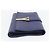 Saint Laurent Borsa Clutch Y line in pelle blu e oro Auth 157266V D'oro - vista 4