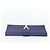 Saint Laurent Borsa Clutch Y line in pelle blu e oro Auth 157266V D'oro - vista 5