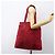 Bolsa Tote Prada em Nylon Vermelho Prata Auth bs31579 - vista 24