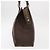 Céline Borsa a spalla in tela Macadam CELINE in pelle PVC marrone e oro Auth ka257 D'oro - vista 3
