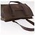Céline Borsa a spalla in tela Macadam CELINE in pelle PVC marrone e oro Auth ka257 D'oro - vista 7