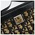 Borsa a Spalla in Tela Trotter Christian Dior Blu Navy Oro Auth 154374 D'oro - vista 17