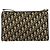 Borsa a Spalla in Tela Trotter Christian Dior Blu Navy Oro Auth 154374 D'oro - vista 2