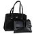 BALLY Borsa a Mano in Pelle 2 Pezzi Nera Auth bs30961 Nero