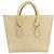 Borsa Tote CÉLINE TIE in pelle beige dorato Auth bs31025 D'oro - vista 13