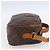 Céline Borsa a mano in tela Macadam CELINE in pelle PVC 2 in 1 marrone oro Auth 153470 D'oro - vista 4