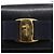 Borsa a mano in pelle Salvatore Ferragamo Vala 2 in 1 Blu Navy Oro Auth 154340 - vista 10