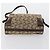 Céline Borsa a Spalla CELINE Macadam Canvas C Sulky 2 Set Beige Blu Navy Auth bs31056 - vista 15