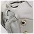 Chloé Chloe Schultertasche Leder 2-in-1 Weiß Silber Authentisch ka340 - Ansicht 17