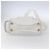 Chloé Chloe Schultertasche Leder 2-in-1 Weiß Silber Authentisch ka340 - Ansicht 5