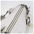 Chloé Chloe Schultertasche Leder 2-in-1 Weiß Silber Authentisch ka340 - Ansicht 6