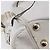 Chloé Chloe Schultertasche Leder 2-in-1 Weiß Silber Authentisch ka340 - Ansicht 9
