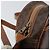 Céline Borsa a Spalla in Tela Macadam CELINE in Pelle PVC Marrone Oro Auth 148688 D'oro - vista 10