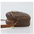 Céline Borsa a Spalla in Tela Macadam CELINE in Pelle PVC Marrone Oro Auth 148688 D'oro - vista 4