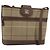 Autre Marque Borsa a Spalla Burberrys Nova Check in Tela Beige Oro Auth ka353 D'oro