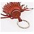 Hermès HERMES Charm Metallo Pelle 3 Set Rosso Oro Argento Auth bs30857 D'oro - vista 4