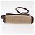 Céline Borsa a Spalla in Tela Macadam CELINE PVC Beige Oro Auth 153901 D'oro - vista 5