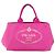 PRADA Canapa MM Borsa a Mano in Tela Rosa Oro Auth yk19772 D'oro - vista 13
