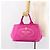 PRADA Canapa MM Borsa a Mano in Tela Rosa Oro Auth yk19772 D'oro - vista 24