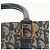 Borsa Clutch in Tela Trotter Christian Dior Blu Oro Auth 145259 - vista 14