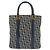 Borsa Clutch in Tela Trotter Christian Dior Blu Oro Auth 145259 - vista 3