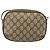 Borsa a Spalla Gucci GG Supreme Web Sherry Line PVC Beige 89 02 066 Auth 143576 D'oro - vista 3