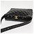 CHANEL Borsa a Spalla Matelassé Pelle Verniciata Nera Oro CC Auth 141133 Nero D'oro - vista 6