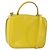 Bolsa de Mão GUCCI Bamboo Esmalte 2 vias Ouro Amarelo 000 270 0323 Auth ar13838 Dourado