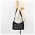 Borsa a Spalla PRADA Lana Nera Argento Auth 151503 Nero - vista 24