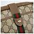 Borsa Sherry Line GG Supreme Web di GUCCI in PVC beige e oro 116 02 055 Auth 155594 D'oro - vista 15