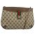 Gucci Borsa GG Supreme Web Sherry Line in PVC beige e oro 904 02 026 Auth 154668 D'oro