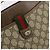 Gucci Borsa GG Supreme Web Sherry Line in PVC beige e oro 904 02 026 Auth 154668 D'oro - vista 14